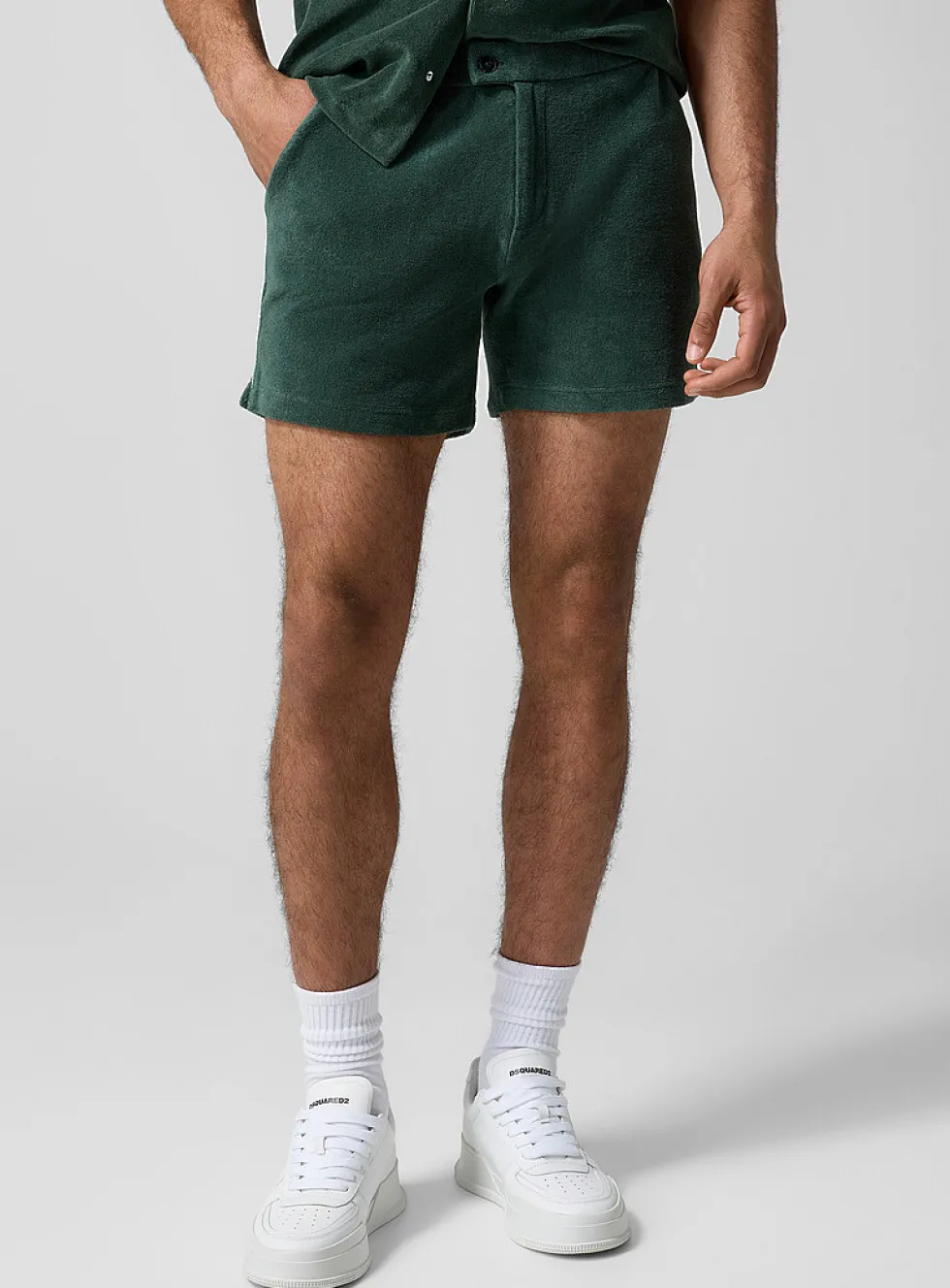 Terry cotton tennis short