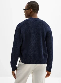 Textured knit cardigan