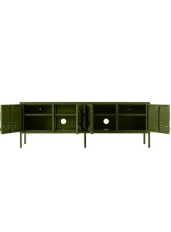 The Standard storage units metallic TV unit