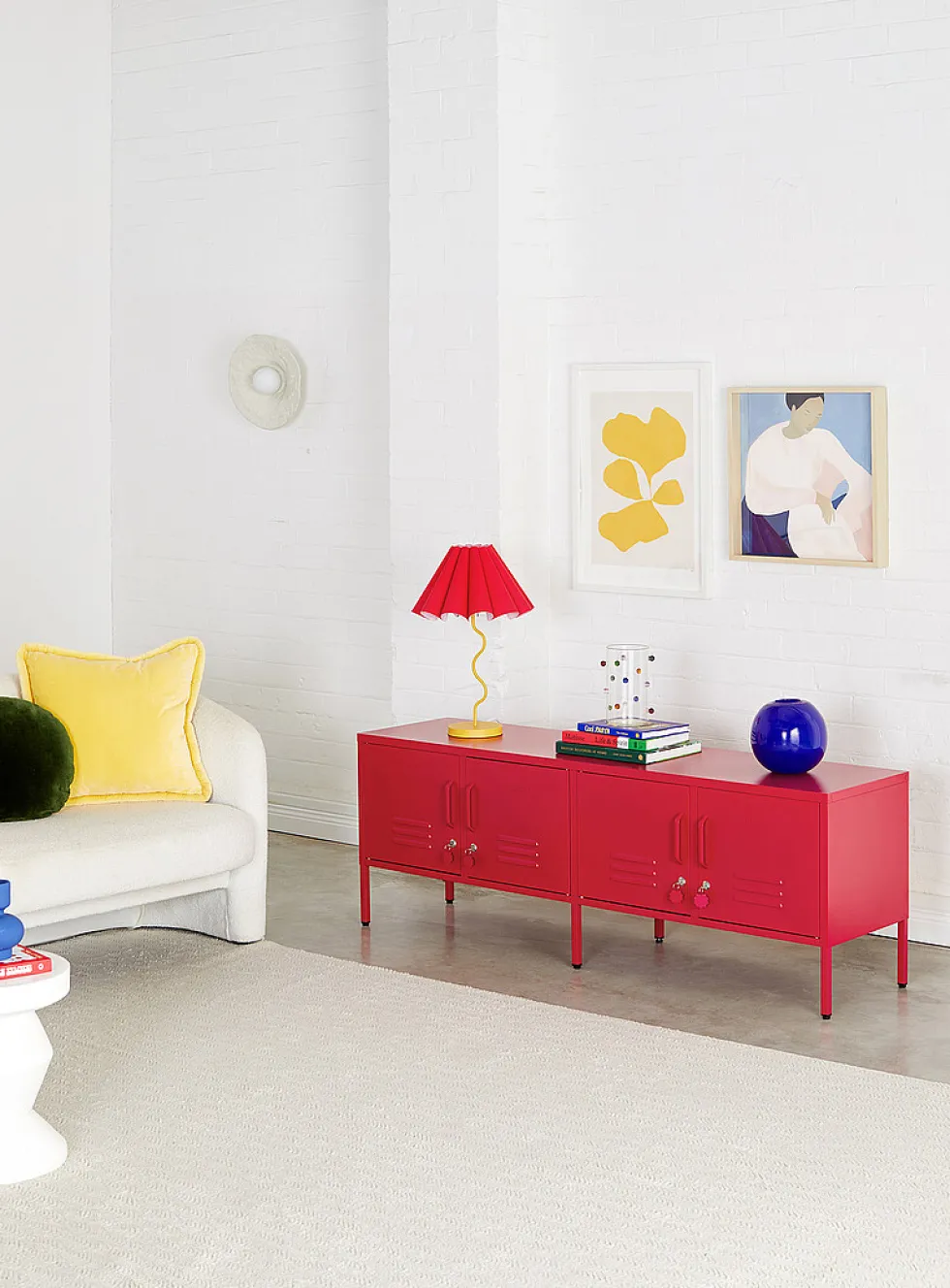 The Standard storage units metallic TV unit