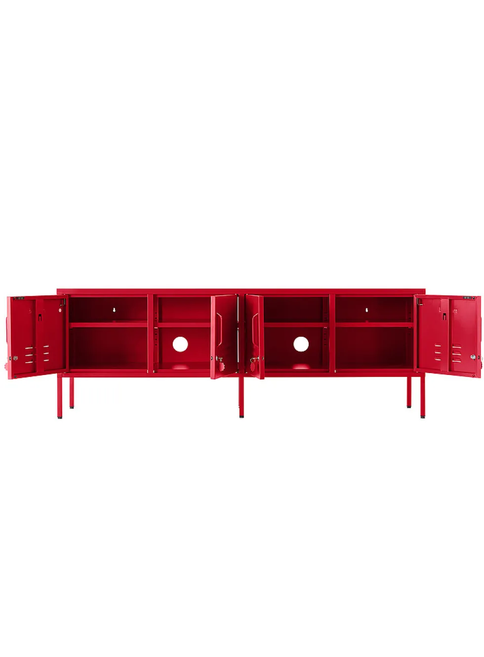 The Standard storage units metallic TV unit