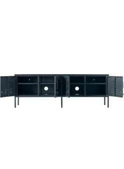 The Standard storage units metallic TV unit