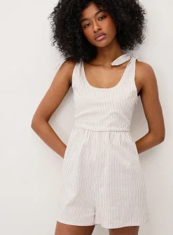 Tie-strap romper