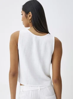 Tie-up reversible cami