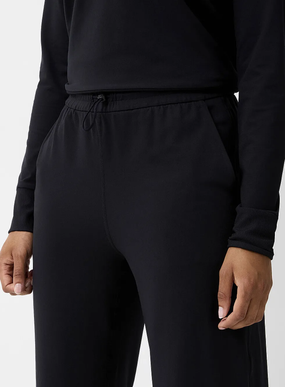 Toggle-waist ultra-soft wide-leg pant