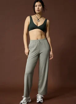 Toggle-waist ultra-soft wide-leg pant