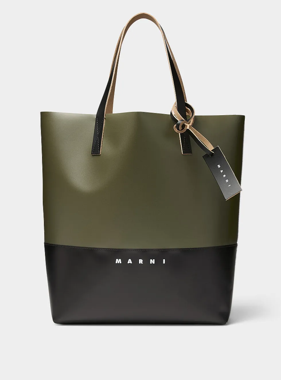 Tribeca olive green tote bag