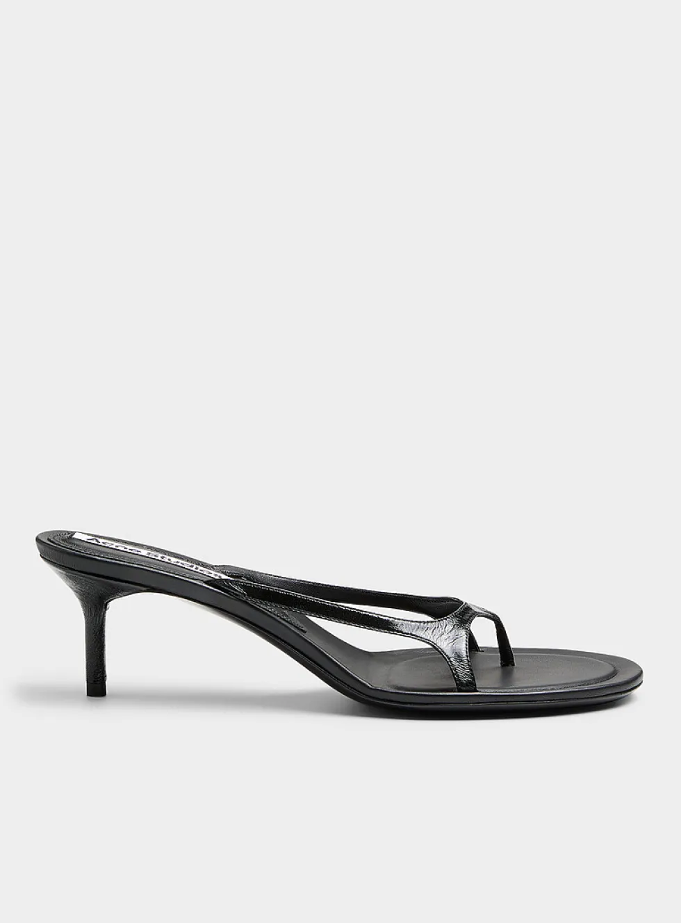 Triple strap leather sandal