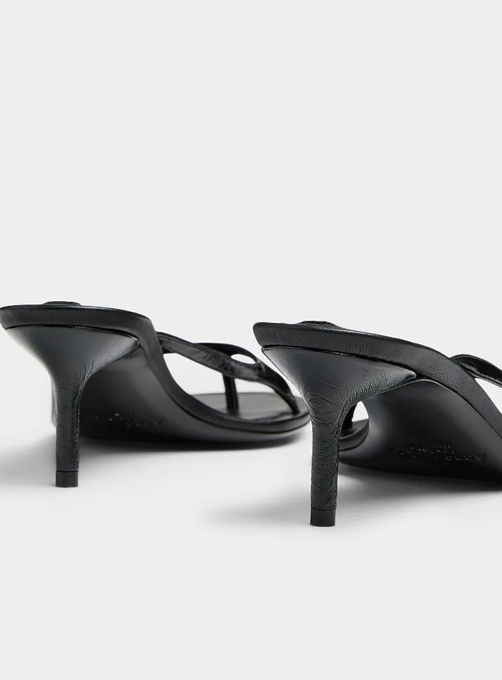 Triple strap leather sandal