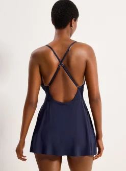 Trompe-l'œil dress one-piece