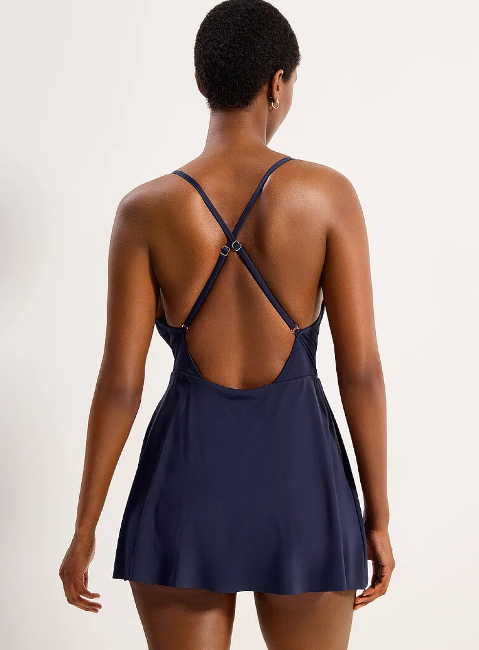 Trompe-l'œil dress one-piece