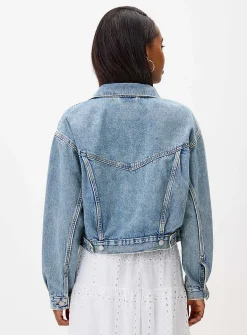 Trucker '90s cropped jean jacket
