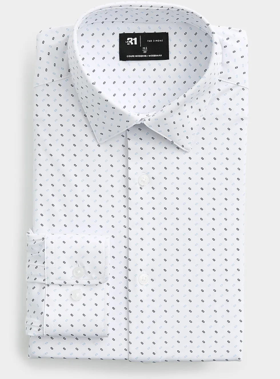 Two-tone rectangle shirt