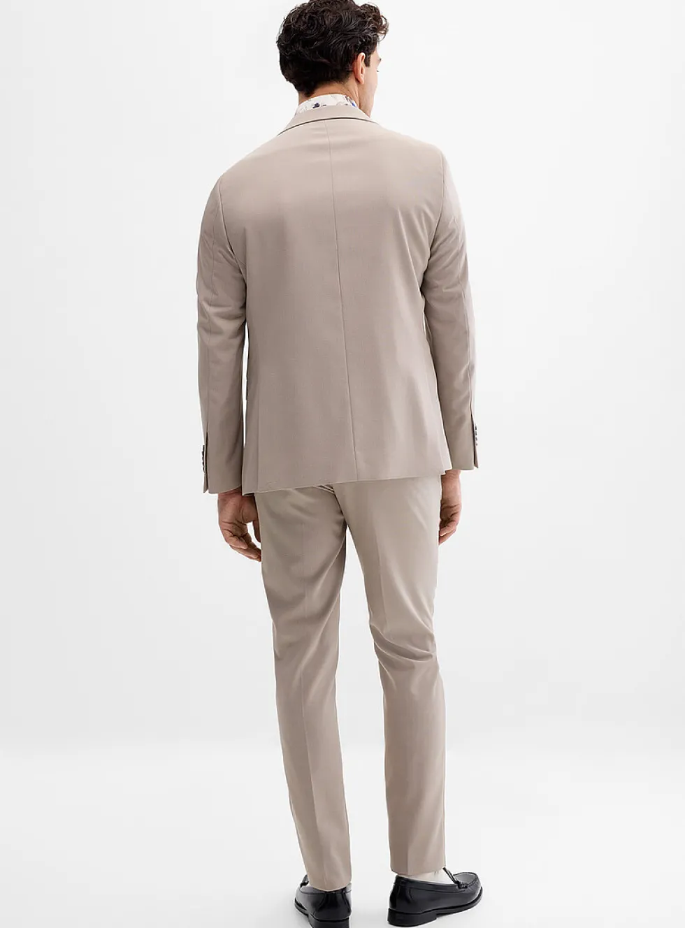 Two-tone thread piqué suit