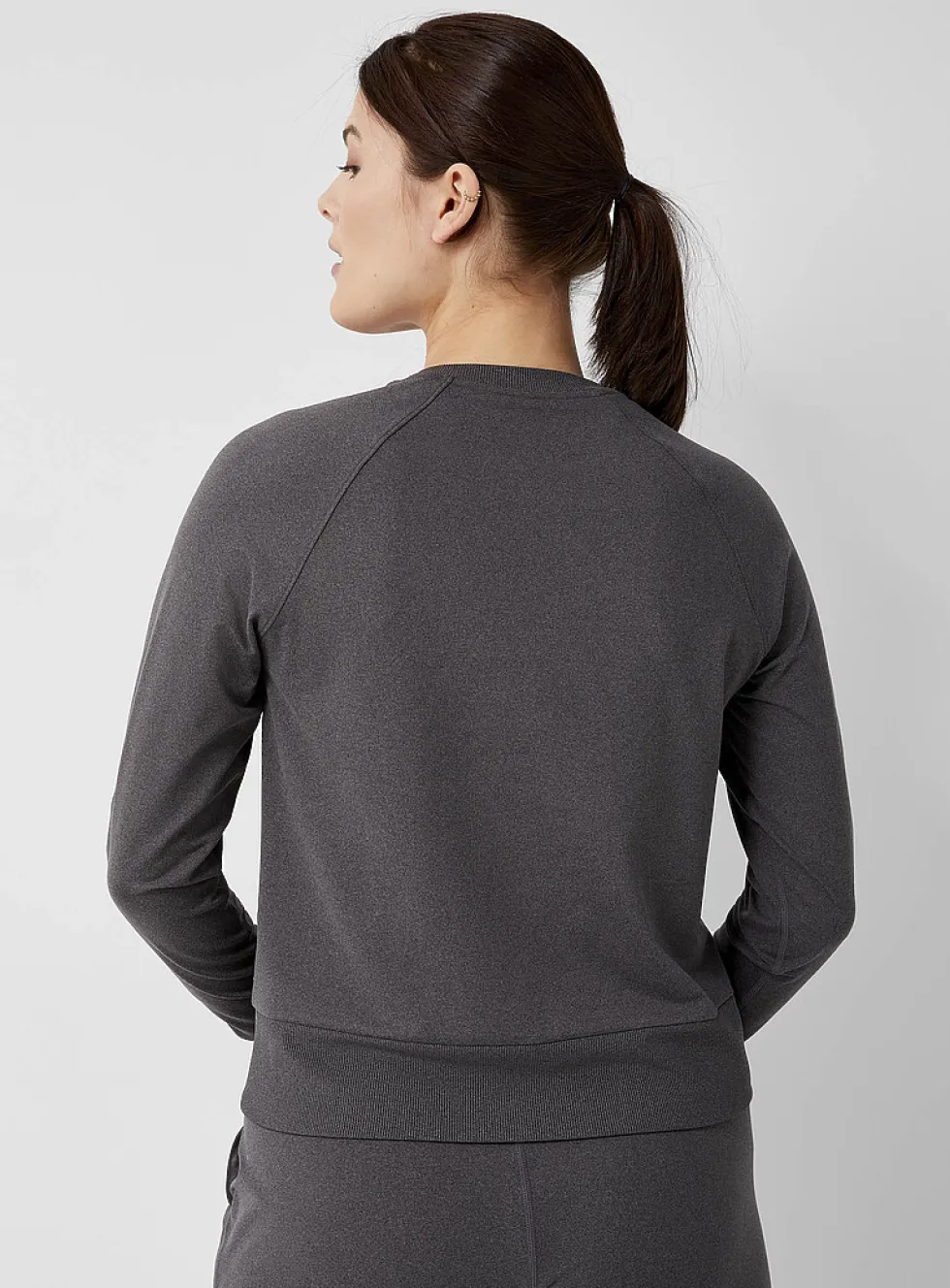 Ultra-soft jersey crew-neck sweatshirt