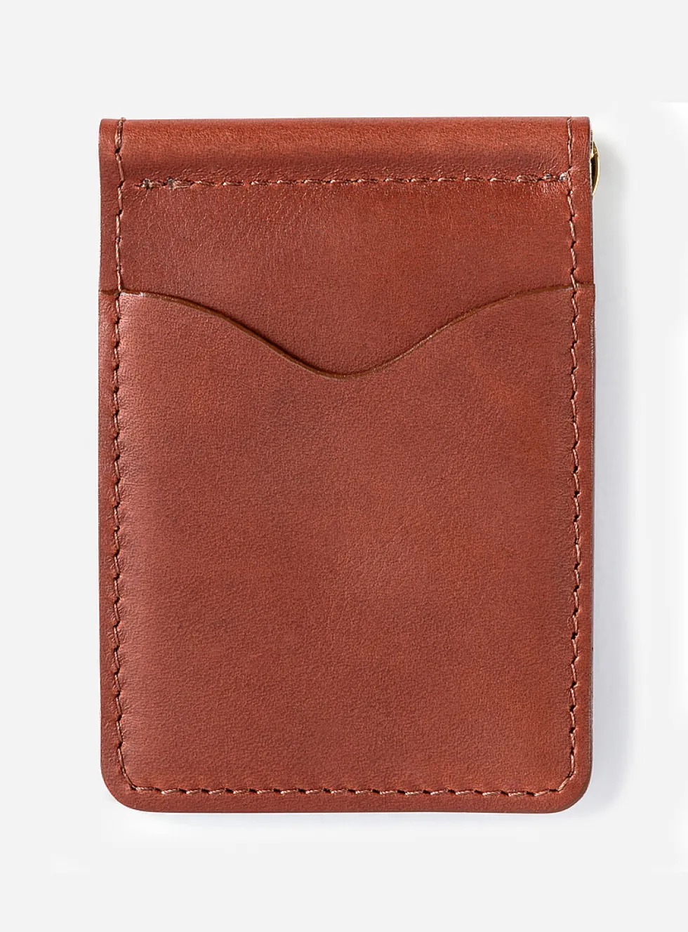 Vegetable-tanned leather card case