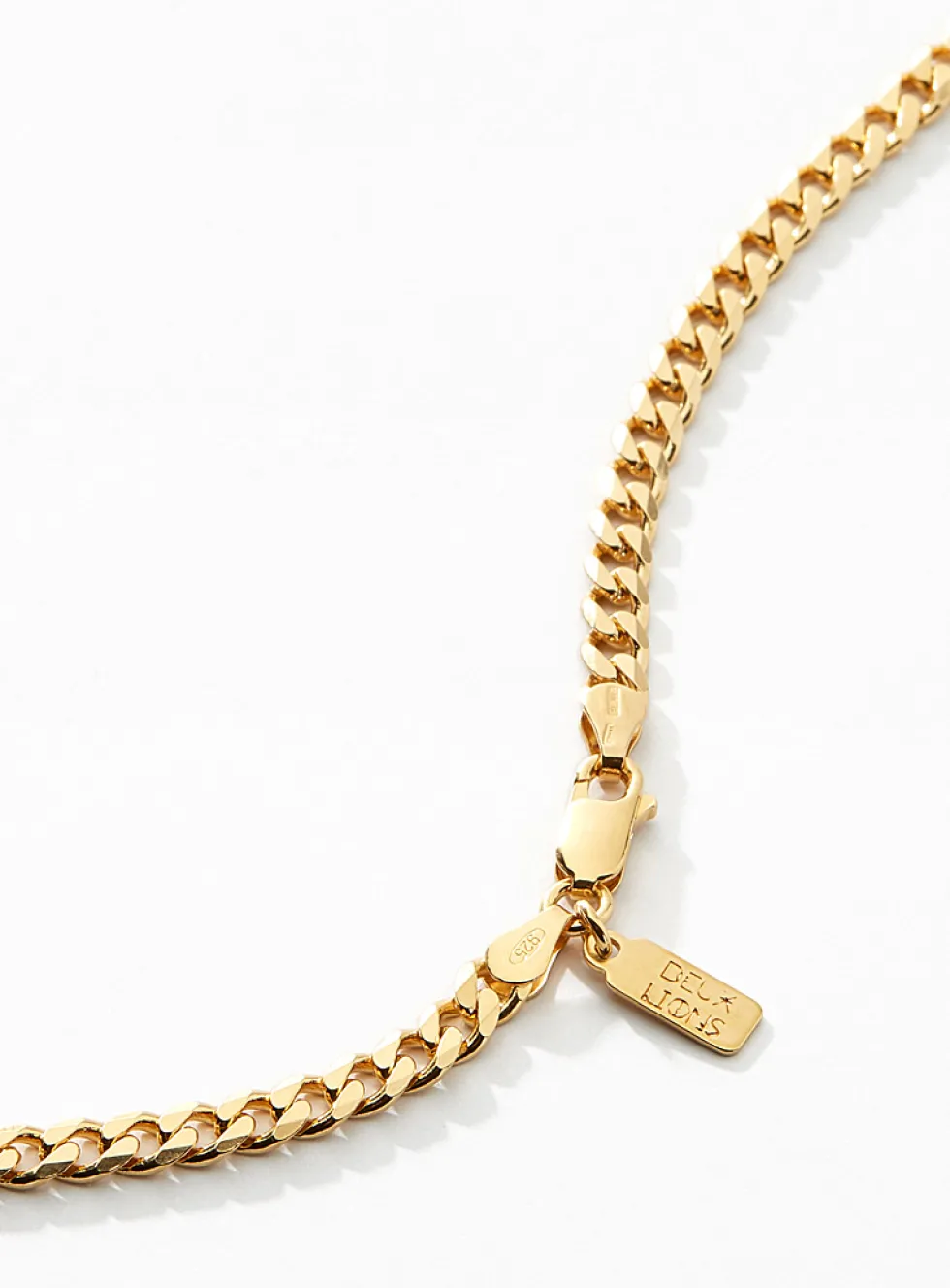 Vermeil gold Cuban-link chain