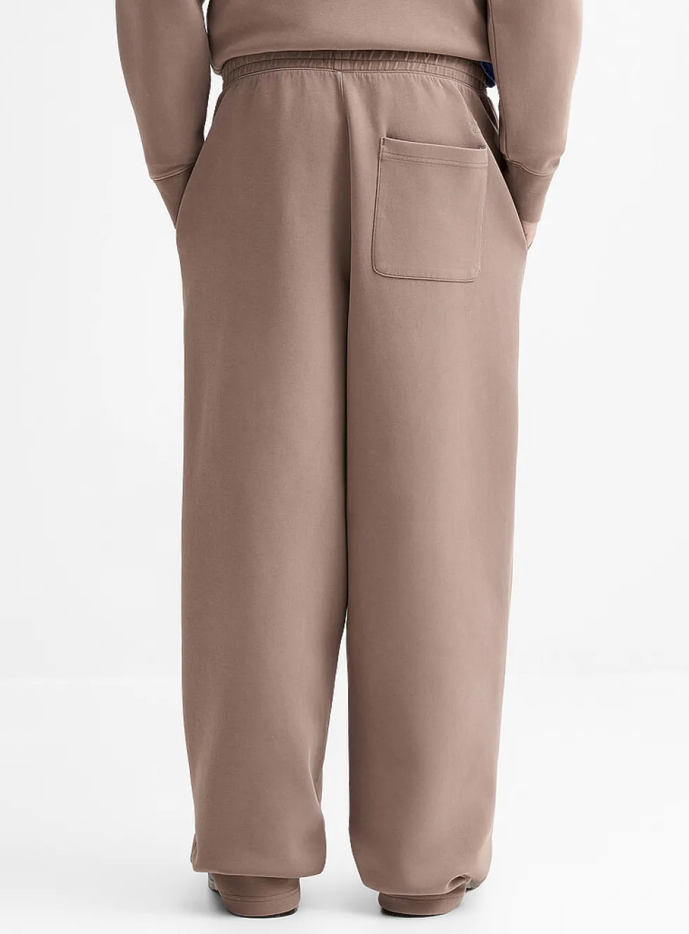 Washed double-knit jersey pant