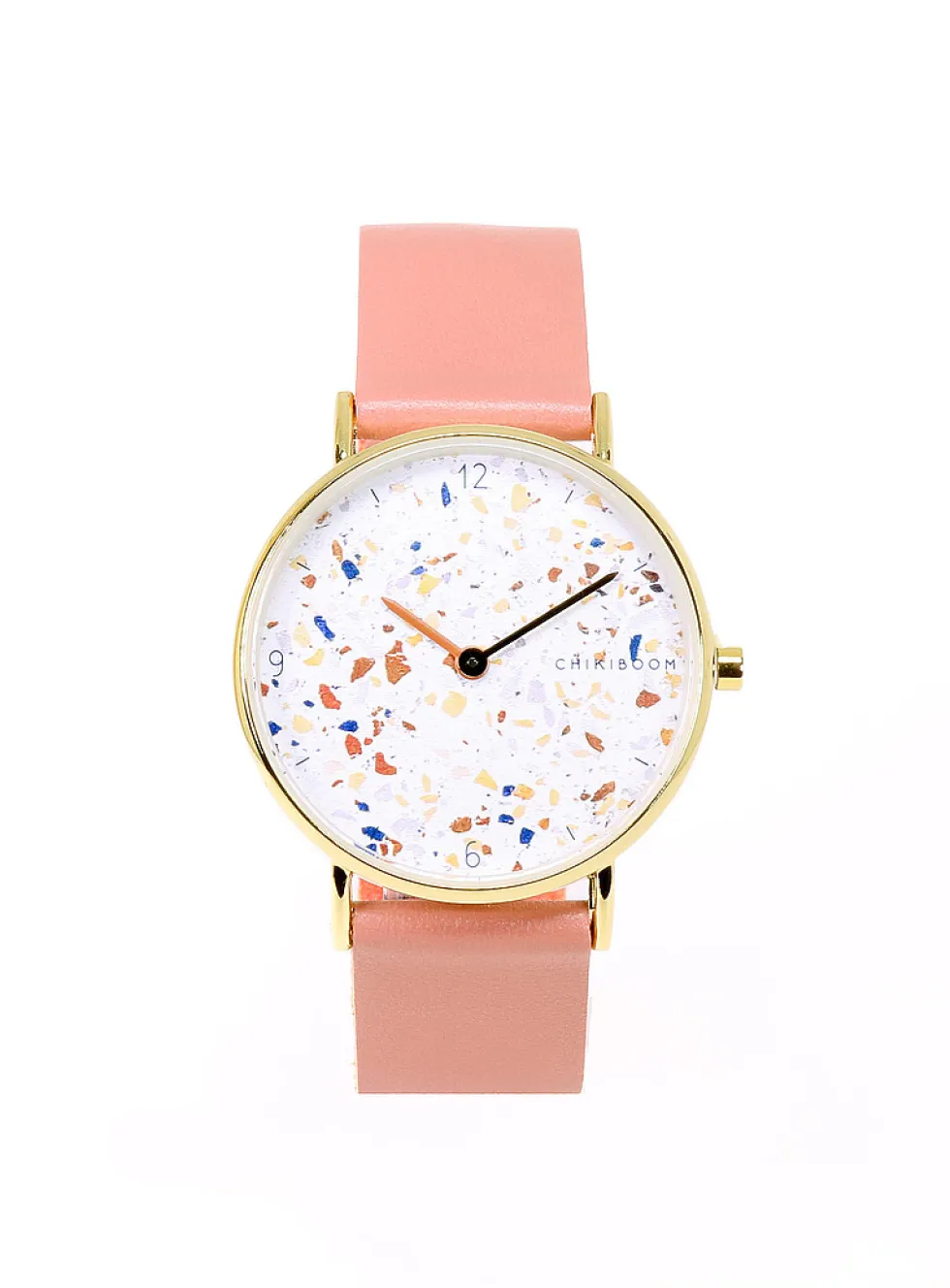 Watch with 36 mm terrazzo case