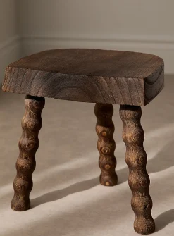 Wavy legs decorative stool