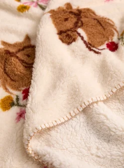 Western fleece throw