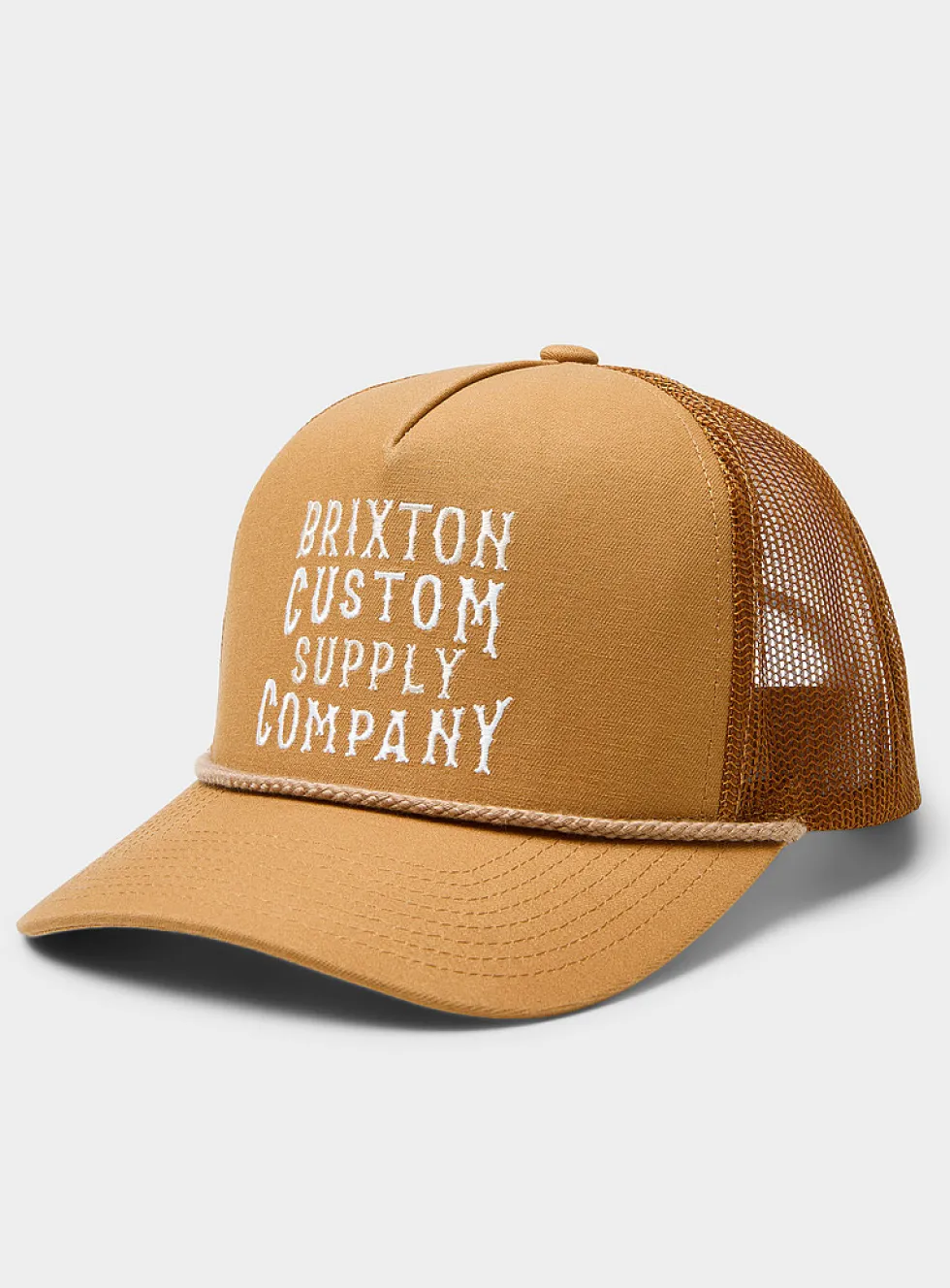 Wheat typography trucker cap