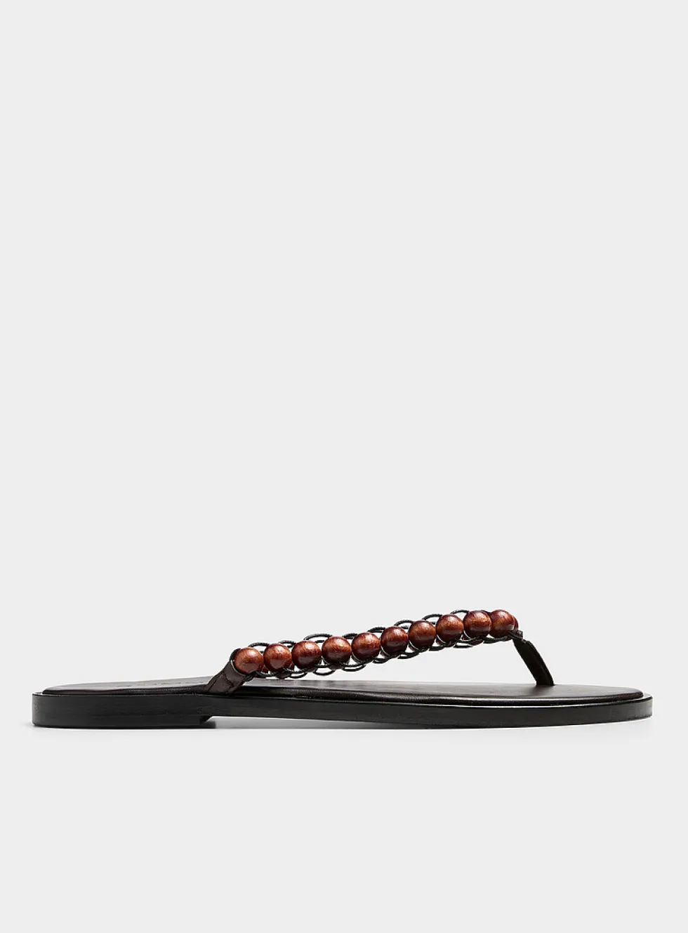 Wooden beads beach sandals