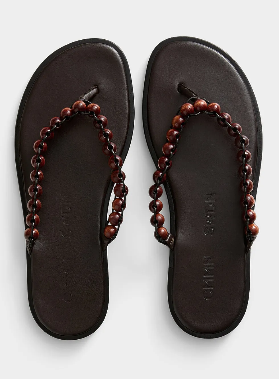 Wooden beads beach sandals
