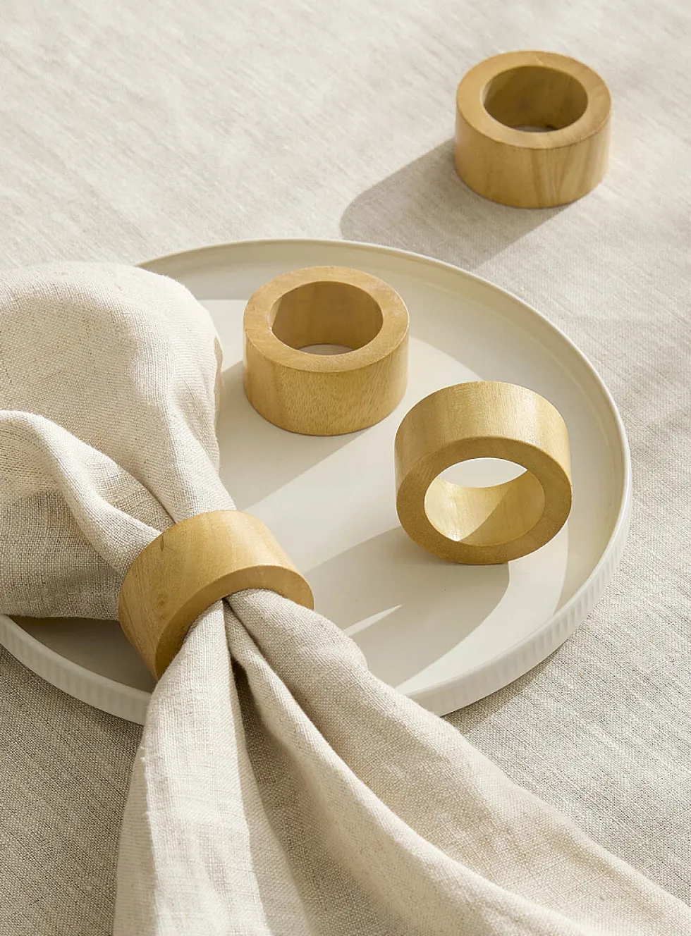 Wooden napkin rings
