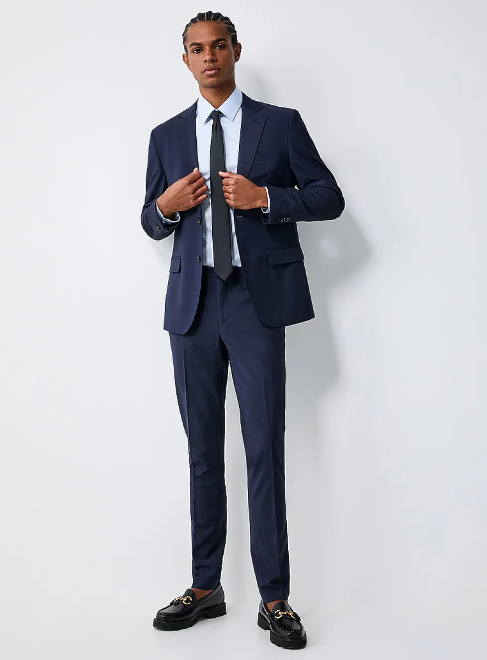 Wool blend stretch jacket