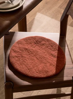 Wool chair cushion
