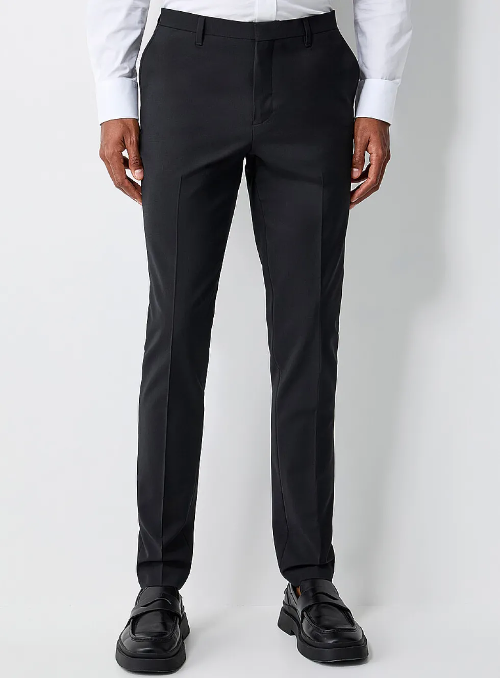 Wool-blend stretch pant