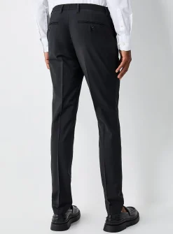 Wool-blend stretch pant