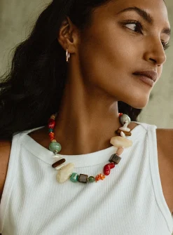 XL mixed bead necklace